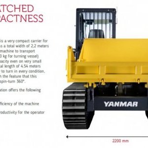 foto ZÁNOVNÍ 6t pás dampr na 3.8t Yanmar