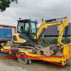 foto 2.7t minibagr Yanmar SV26, NOVÉ PÁSY 4lopaty