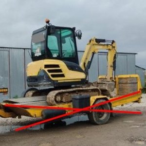 foto 2.7t minibagr Yanmar SV26, NOVÉ PÁSY 4lopaty